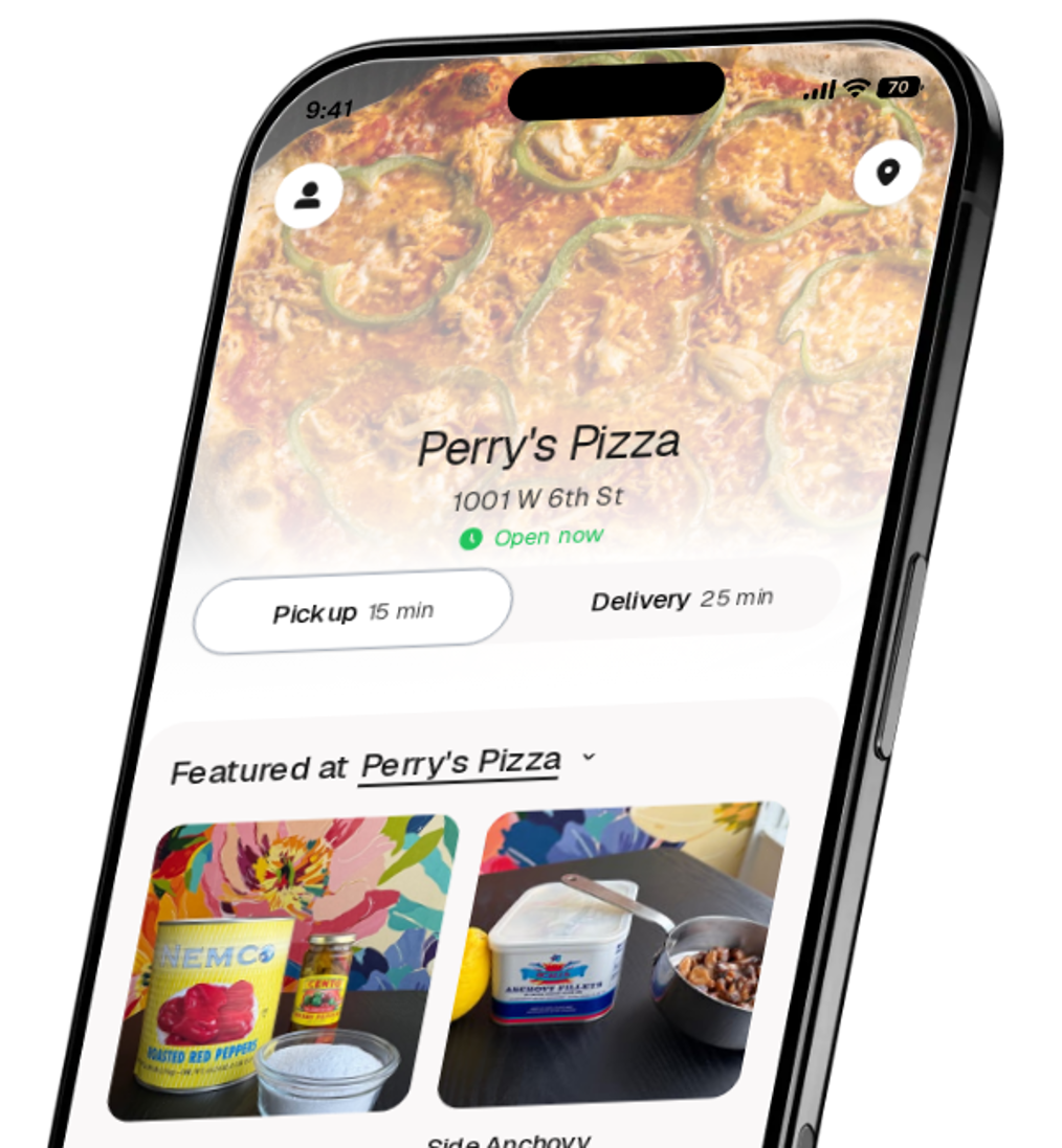Perry's Pizza app preview